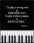 Posterizer 1 pcs-Playing Without Passion-Beethoven Quote-Musical Art Collection-Gift for Music Fans-Gift for Girls, Boys, Teens-Living Room Bedroo...